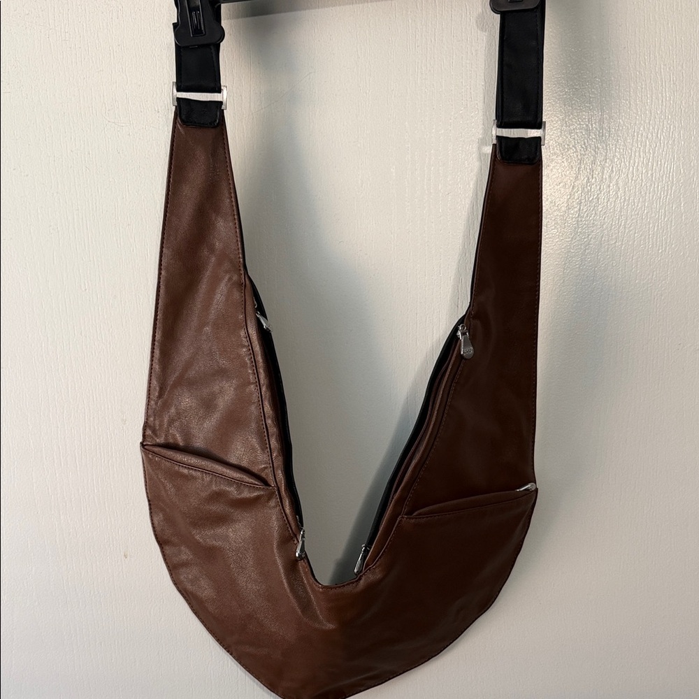 Elegant Brown Women's Belt Bag